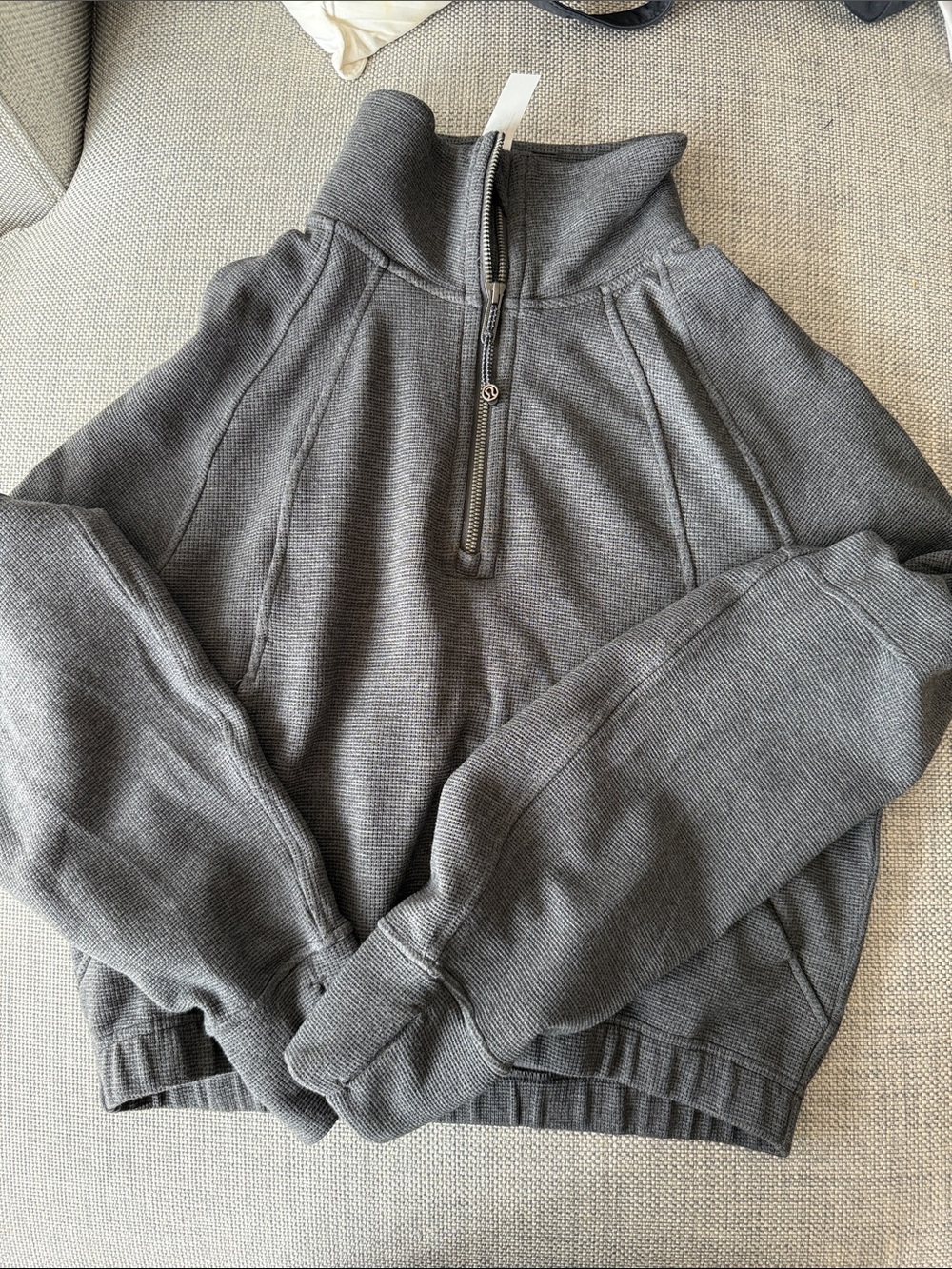 lululemon athletica Dark Gray Quarter-Zip Pullover Sweatshirt